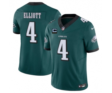 Men's Philadelphia Eagles #4 Jake Elliott Green 2025 F.U.S.E. With 4-Star C Patch Vapor Untouchable Limited Stitched Football Jersey