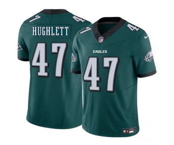 Men's Philadelphia Eagles #47 Charley Hughlett Green 2025 New F.U.S.E. Vapor Untouchable Limited Football Stitched Jersey
