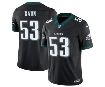 Men's Philadelphia Eagles #53 Zack Baun Black 2025 F.U.S.E. Vapor Untouchable Limited Football Stitched Jersey