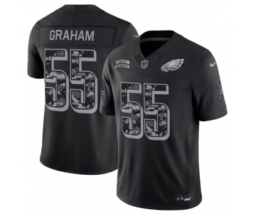 Men's Philadelphia Eagles #55 Brandon Graham Black F.U.S.E. 2026 Salute to Service Limited Football Stitched Jersey