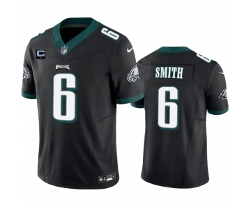 Men's Philadelphia Eagles #6 DeVonta Smith Black 2023 F.U.S.E. With 1-Star C Patch Vapor Vapor Untouchable Limited Football Stitched Jersey