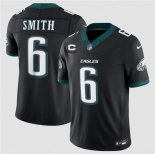 Men's Philadelphia Eagles #6 DeVonta Smith Black 2026 F.U.S.E. 2-Star C Patch Vapor Untouchable Limited Football Stitched Jersey Men's Philadelphia Eagles #6 DeVonta Smith Black 2026 F.U.S.E. 2-Star C Patch Vapor Untouchable Limited Football Stitched Jersey