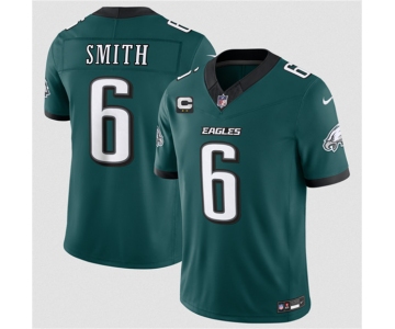 Men's Philadelphia Eagles #6 DeVonta Smith Green 2026 F.U.S.E. 2-Star C Patch Vapor Untouchable Limited Football Stitched Jersey