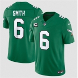 Men's Philadelphia Eagles #6 DeVonta Smith Kelly Green 2026 F.U.S.E. 2-Star C Patch Throwback Vapor Untouchable Limited Football Stitched Jersey Men's Philadelphia Eagles #6 DeVonta Smith Kelly Green 2026 F.U.S.E. 2-Star C Patch Throwback Vapor Untouchable Limited Football Stitched Jersey