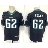 Men's Philadelphia Eagles #62 Jason Kelce Black 2024 New Vapor Untouchable Limited Football Stitched Jersey