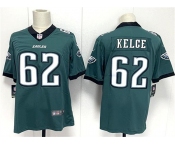 Men's Philadelphia Eagles #62 Jason Kelce Green 2024 New Vapor Untouchable Limited Football Stitched Jersey