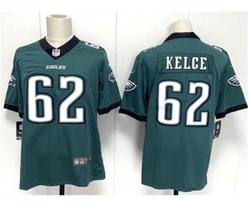 Men's Philadelphia Eagles #62 Jason Kelce Green 2024 New Vapor Untouchable Limited Football Stitched Jersey
