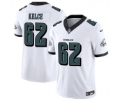 Men's Philadelphia Eagles #62 Jason Kelce White 2024 F.U.S.E. Vapor Untouchable Limited Football Stitched Jersey