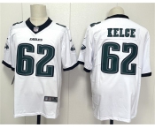Men's Philadelphia Eagles #62 Jason Kelce White 2024 New Vapor Untouchable Limited Football Stitched Jersey