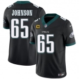 Men's Philadelphia Eagles #65 Lane Johnson Black 2026 F.U.S.E. 4-Star C Patch Vapor Untouchable Throwback Limited Football Stitched Jersey Men's Philadelphia Eagles #65 Lane Johnson Black 2026 F.U.S.E. 4-Star C Patch Vapor Untouchable Throwback Limited Football Stitched Jersey