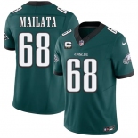 Men's Philadelphia Eagles #68 Jordan Mailata Green 2026 F.U.S.E. 3-Star C Patch Vapor Untouchable Limited Football Stitched Jersey Men's Philadelphia Eagles #68 Jordan Mailata Green 2026 F.U.S.E. 3-Star C Patch Vapor Untouchable Limited Football Stitched Jersey