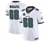 Men's Philadelphia Eagles #68 Jordan Mailata White 2025 F.U.S.E. With 2-Star C Patch Vapor Untouchable Limited Stitched Football Jersey