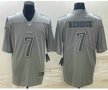 Men's Philadelphia Eagles #7 Haason Reddick Gray Atmosphere Fashion Stitched Jersey