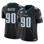 Men's Philadelphia Eagles #90 Jordan Davis Black 2026 F.U.S.E. 1-Star C PatchVapor Untouchable Limited Football Stitched Jersey Men's Philadelphia Eagles #90 Jordan Davis Black 2026 F.U.S.E. 1-Star C PatchVapor Untouchable Limited Football Stitched Jersey