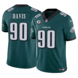 Men's Philadelphia Eagles #90 Jordan Davis Green 2026 F.U.S.E. 1-Star C Patch Vapor Untouchable Limited Football Stitched Jersey