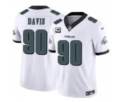 Men's Philadelphia Eagles #90 Jordan Davis White 2026 F.U.S.E. 1-Star C Patch Vapor Untouchable Limited Football Stitched Jersey Men's Philadelphia Eagles #90 Jordan Davis White 2026 F.U.S.E. 1-Star C Patch Vapor Untouchable Limited Football Stitched Jersey