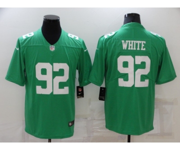 Men's Philadelphia Eagles #92 Reggie White  Midnight Green Draft First Round Pick Limited Jersey