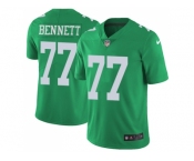 Nike Philadelphia Eagles #77 Michael Bennett Green Men Stitched NFL Limited Rush Jersey
