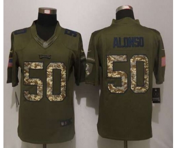 nike nfl jerseys philadelphia eagles #50 alonso army green[nike Limited Salute To Service]