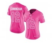 Women Nike Philadelphia Eagles #12 Randall Cunningham Limited Pink Rush Fashion NFL Jersey Women Nike Philadelphia Eagles #12 Randall Cunningham Limited Pink Rush Fashion NFL Jersey
