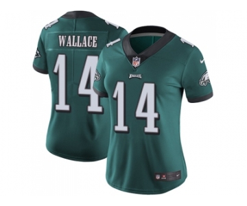 Women Nike Philadelphia Eagles #14 Mike Wallace Midnight Green Team Color Stitched NFL Vapor Untouchable Limited Jersey