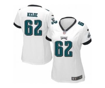 Women Nike Philadelphia Eagles #62 Jason Kelce White NFL Jersey