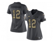 Women's Nike Philadelphia Eagles #12 Randall Cunningham Limited Black 2016 Salute to Service NFL Jersey