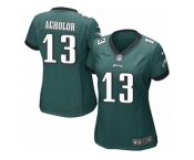 Women's Nike Philadelphia Eagles #13 Nelson Agholor Game Midnight Green Team Color NFL Jersey