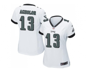 Women's Nike Philadelphia Eagles #13 Nelson Agholor White Stitched NFL New Elite Jersey