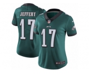 Women's Nike Philadelphia Eagles #17 Alshon Jeffery Vapor Untouchable Limited Midnight Green Team Color NFL Jersey