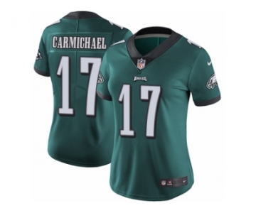 Women's Nike Philadelphia Eagles #17 Harold Carmichael Vapor Untouchable Limited Midnight Green Team Color NFL Jersey