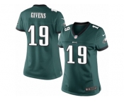 Women's Nike Philadelphia Eagles #19 Chris Givens Limited Midnight Green Team Color NFL Jersey
