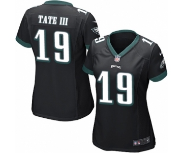 Women's Nike Philadelphia Eagles #19 Golden Tate III Game Black Alternate NFL Jersey