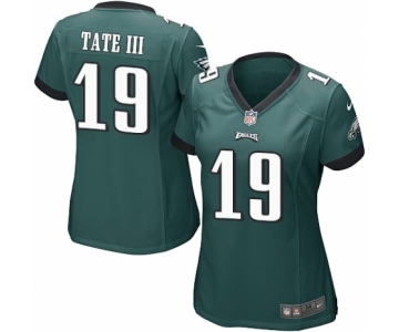 Women's Nike Philadelphia Eagles #19 Golden Tate III Game Midnight Green Team Color NFL Jersey