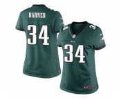 Women's Nike Philadelphia Eagles #34 Kenjon Barner Limited Midnight Green Team Color NFL Jersey