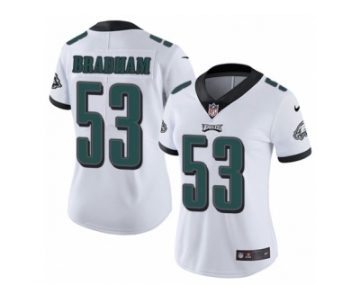 Women's Nike Philadelphia Eagles #53 Nigel Bradham Vapor Untouchable Limited White NFL Jersey