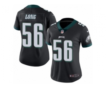 Women's Nike Philadelphia Eagles #56 Chris Long Limited Black Rush NFL Jersey