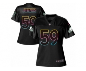 Women's Nike Philadelphia Eagles #59 Seth Joyner Game Black Fashion NFL Jersey