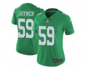 Women's Nike Philadelphia Eagles #59 Seth Joyner Limited Green Rush NFL Jersey