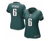 Women's Nike Philadelphia Eagles #6 Caleb Sturgis Game Midnight Green Team Color NFL Jersey