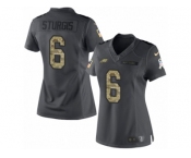 Women's Nike Philadelphia Eagles #6 Caleb Sturgis Limited Black 2016 Salute to Service NFL Jersey