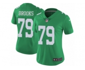Women's Nike Philadelphia Eagles #79 Brandon Brooks Limited Green Rush NFL Jersey