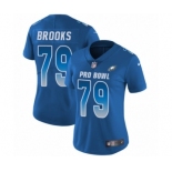 Women's Nike Philadelphia Eagles #79 Brandon Brooks Limited Royal Blue NFC 2019 Pro Bowl NFL Jersey