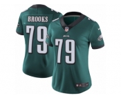 Women's Nike Philadelphia Eagles #79 Brandon Brooks Vapor Untouchable Limited Midnight Green Team Color NFL Jersey
