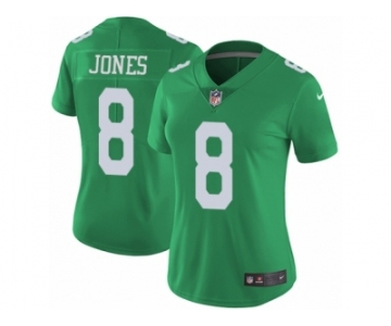 Women's Nike Philadelphia Eagles #8 Donnie Jones Limited Green Rush NFL Jersey