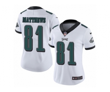 Women's Nike Philadelphia Eagles #81 Jordan Matthews Vapor Untouchable Limited White NFL Jersey