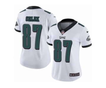 Women's Nike Philadelphia Eagles #87 Brent Celek Vapor Untouchable Limited White NFL Jersey