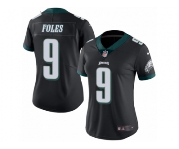 Women's Nike Philadelphia Eagles #9 Nick Foles Limited Black Rush NFL Jersey