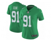 Women's Nike Philadelphia Eagles #91 Fletcher Cox Limited Green Rush NFL Jersey Women's Nike Philadelphia Eagles #91 Fletcher Cox Limited Green Rush NFL Jersey