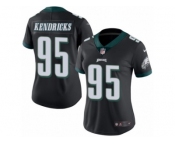 Women's Nike Philadelphia Eagles #95 Mychal Kendricks Limited Black Rush NFL Jersey